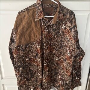 Clearwater Outfitters Long Sleeve Button Down‎ Shirt Camo size XL